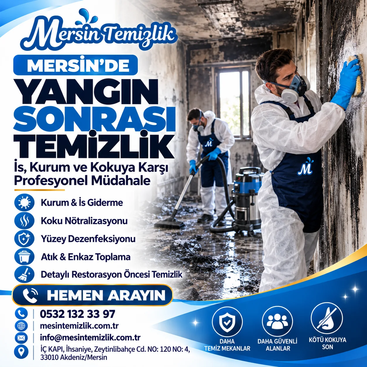 Mersin Yangın Sonrası Temizlik