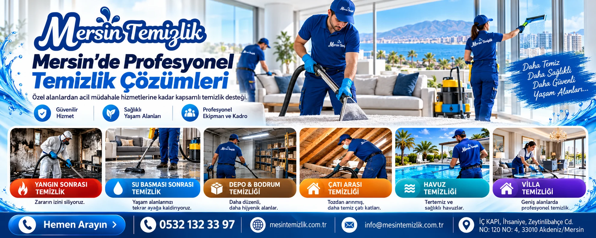 Mersin’de yaşam alanları için kapsamlı profesyonel temizlik çözümleri